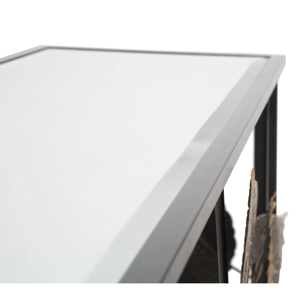 Tavolo Consolle Foglia 70, Multicolore, Metallo, 111,8x41,9x80 cm