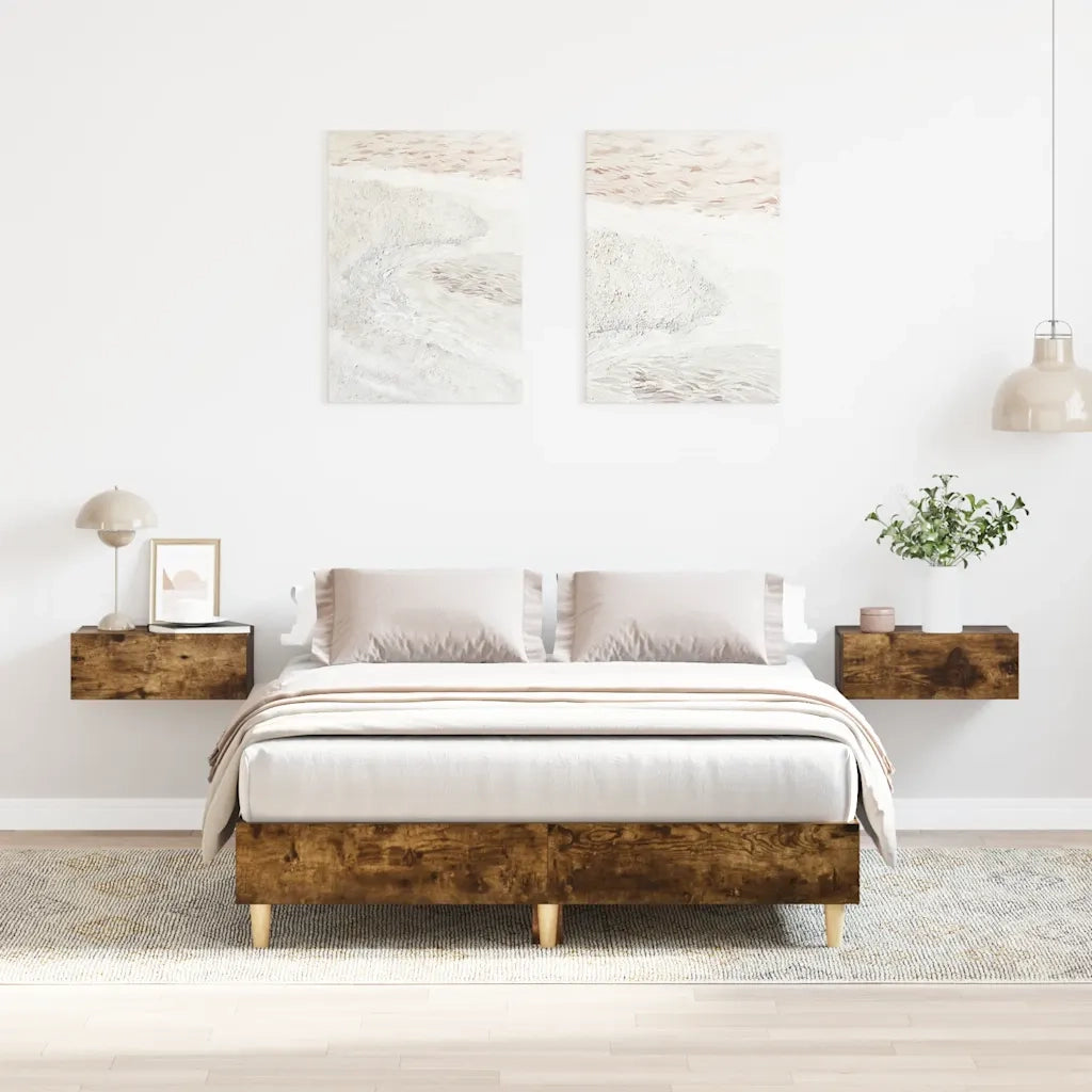 Giroletto senza Materasso Rovere Fumo 120x200 cm in Truciolato