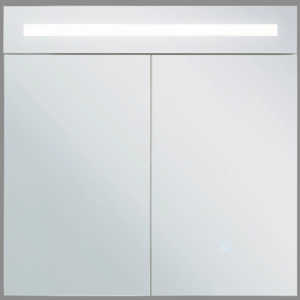 Moderno Armadietto a Muro da Bagno Nero a Specchio 88 x 40 x 35 cm