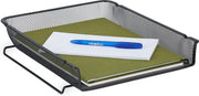Borsa per lettere metallica - ripiegabile - 6,5 x 28,5 x 34 cm - A4 - organizzatore per ufficio