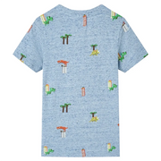 Maglietta da Bambino Blu Mélange 104 12225