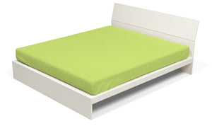 Lenzuolo Sotto con Angoli ed Elastico Tinta Unita Verde Acido Singolo