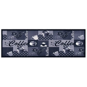 Tappetino da Cucina Lavabile CaffÃ¨ Blu 45x150 cm cod mxl 44532