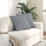 Cuscini da Divano 2 pz-Set di 2 Cuscini per Sofa Grigio chiaro 50 x 50 cm Tessuto 331026