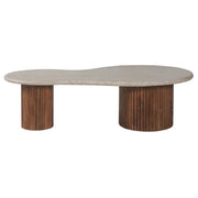 Tavolino basso in legno massiccio collezione DELHI - Stile etnico e design