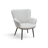PAZZO DESIGN Poltrona Titti Grigio Chiaro, rivestimento in velluto