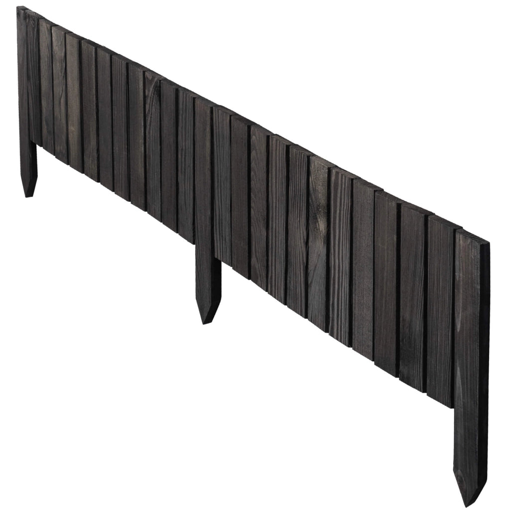 Recinzione da giardino in legno KADAX Palisade, da interrare, grigia, 20x116