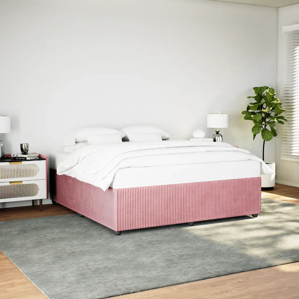 Giroletto-Struttura Letto Rosa 200x200 cm in Velluto 190324