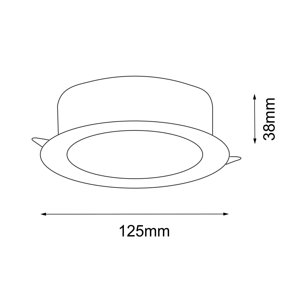 Faretto da incasso bagno bianco 10W 4000K IP44 Shilo