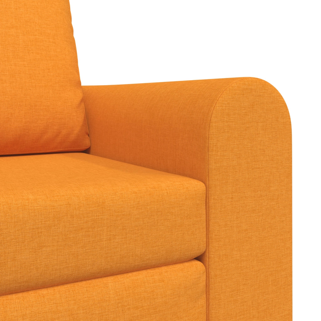 Divano Letto a Terra 2-in-1 Giallo Scuro 98x71x83 cm Tessuto