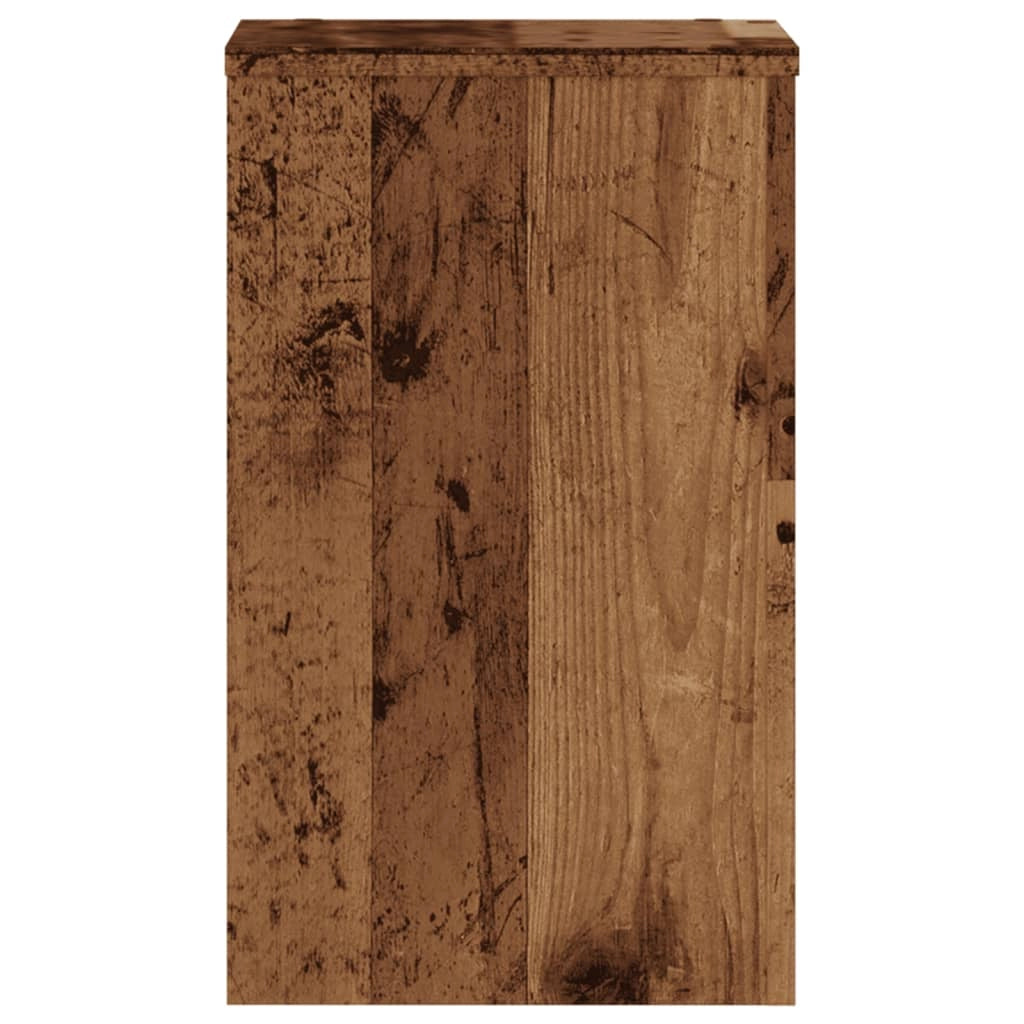 Portavasi mobili per fiori set da 2 legno di recupero legno ingegnerizzato marrone 02_0045370
