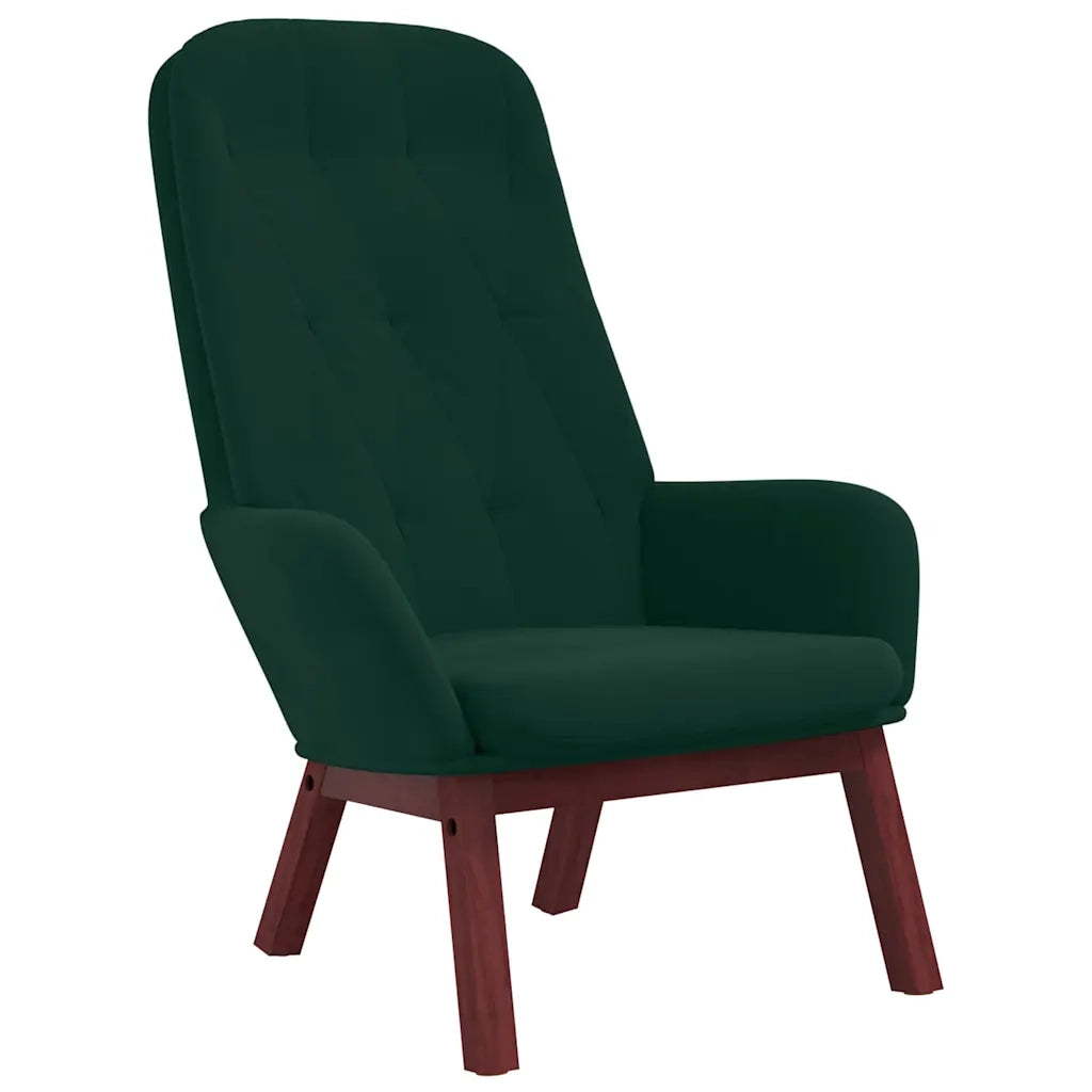 Poltrona Relax Verde Scuro in Velluto 341220