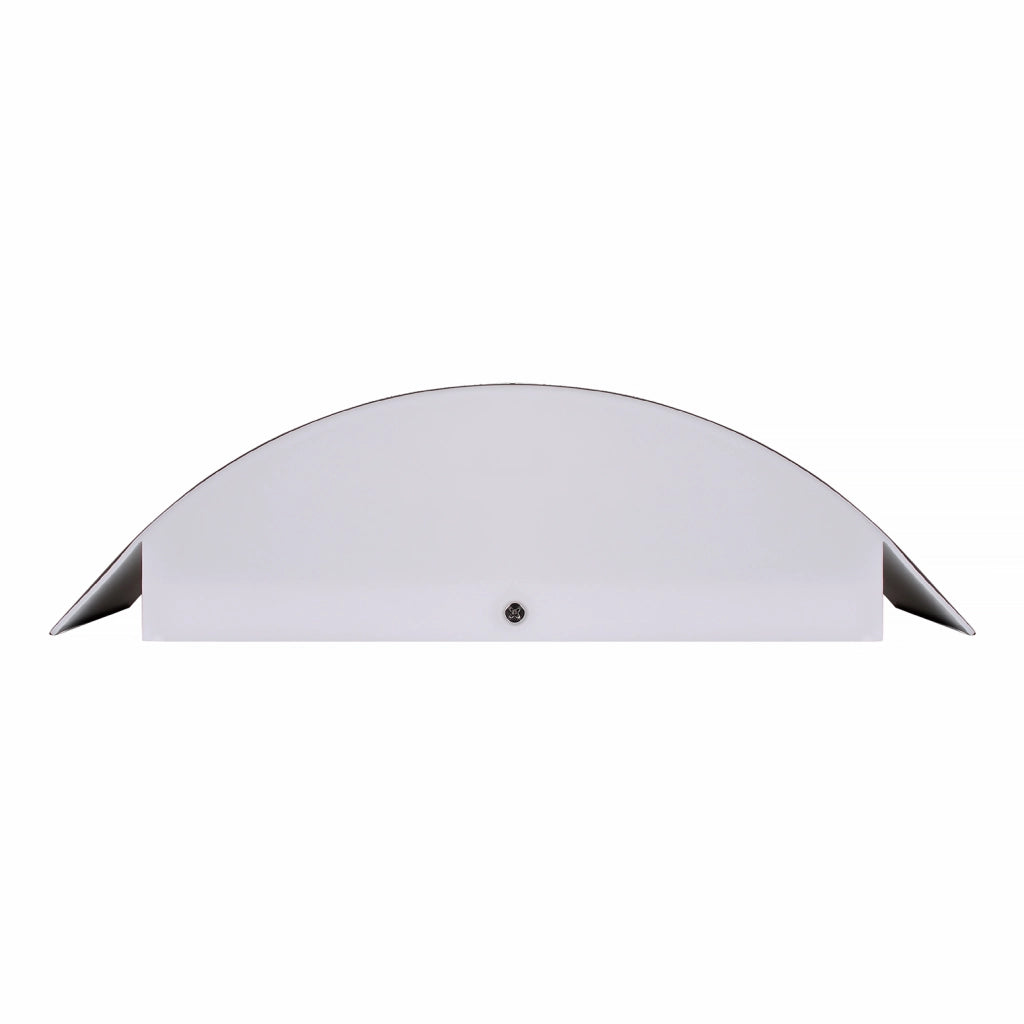 APPLIQUE PER LAMPADINE CON ATTACCO E27 PER ESTERNO - DESIGN MODERNO SEMICILINDRICO IN ACCIAIO E PVC
