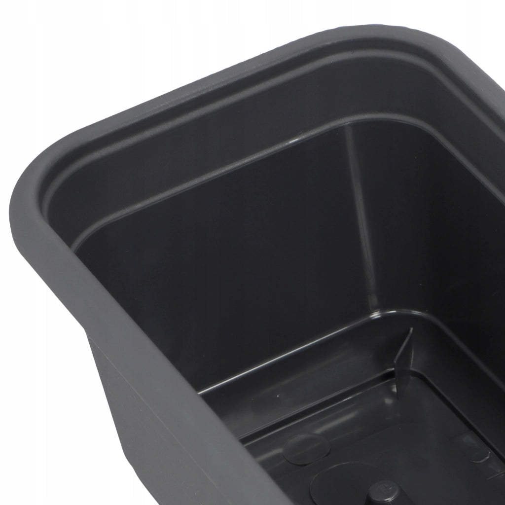 Vaso da fiori KADAX per balcone, 80 cm, con base oblunga