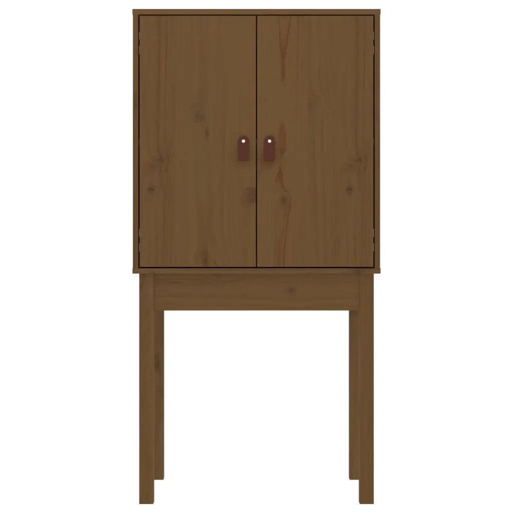 Credenza Marrone Ambra 60x40x120 cm in Legno Massello di Pino 821747
