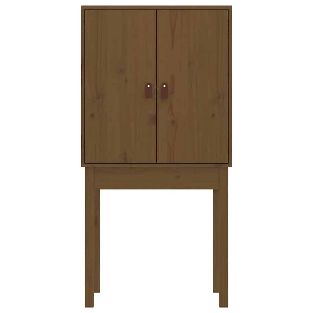 Credenza Marrone Ambra 60x40x120 cm in Legno Massello di Pino 821747