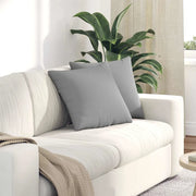 Cuscini da Divano 2 pcs Grigio Nuvola 45 x 45 cm Tessuto