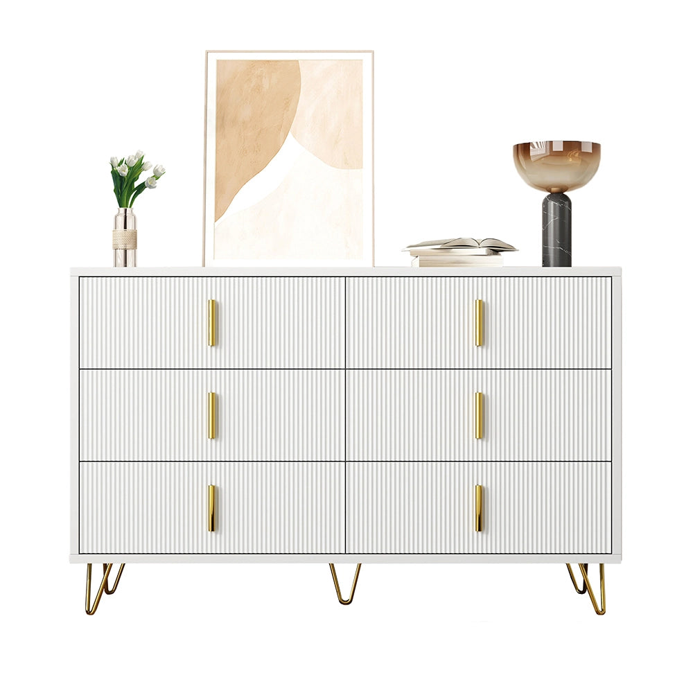 Buffet Moderno - Xylo - 140??40??85 cm - Maniglie Dorate Grande Capacit??