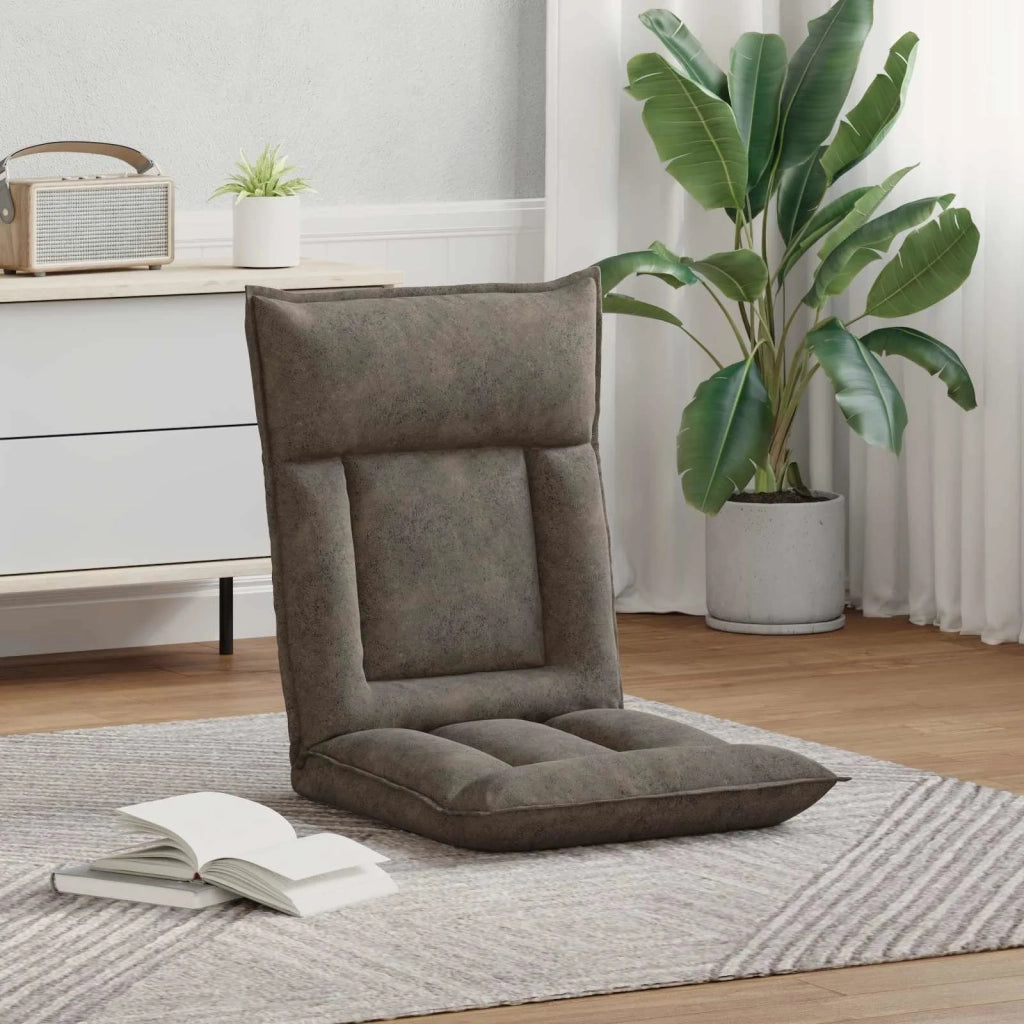Sedia da Pavimento Grigio scuro 55 x 61 x 70 cm Tessuto 42028192
