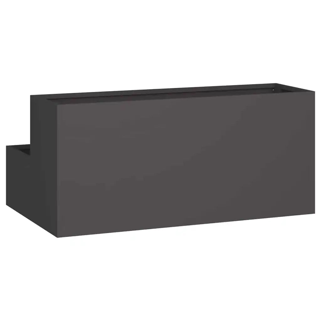Fioriere | Cassetta per fiori | Vaso da giardino Nero 100 x 60 x 45 cm