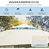 Gazebo da Giardino 360 x 300 cm, Gazebo da Esterno con Zanzariera, Doppio Tetto Ventilato, per Feste, Barbecue, Giardino e Cortile