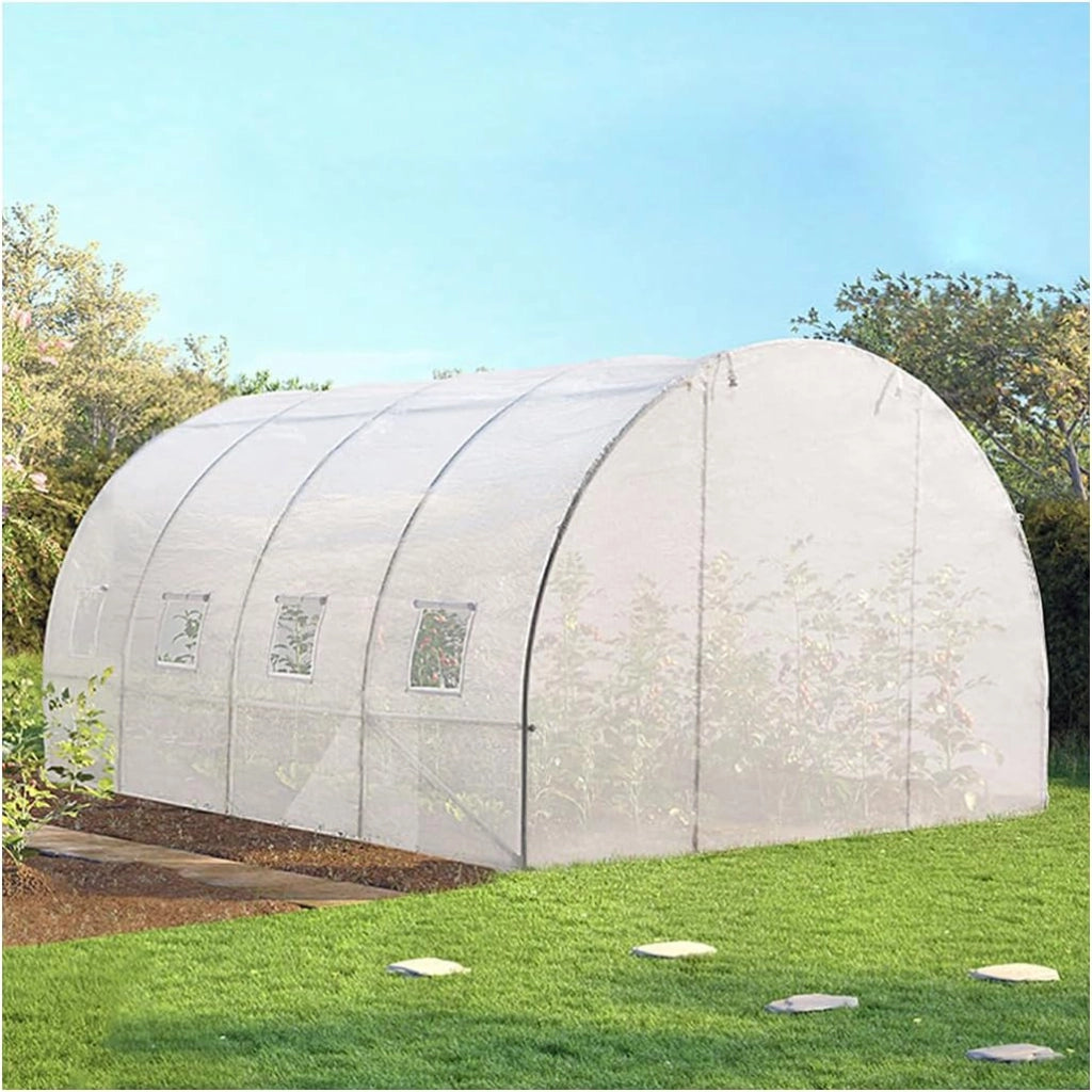 Serra tunnel di giardinario 12 m² bianco ZEBRA 4x3M