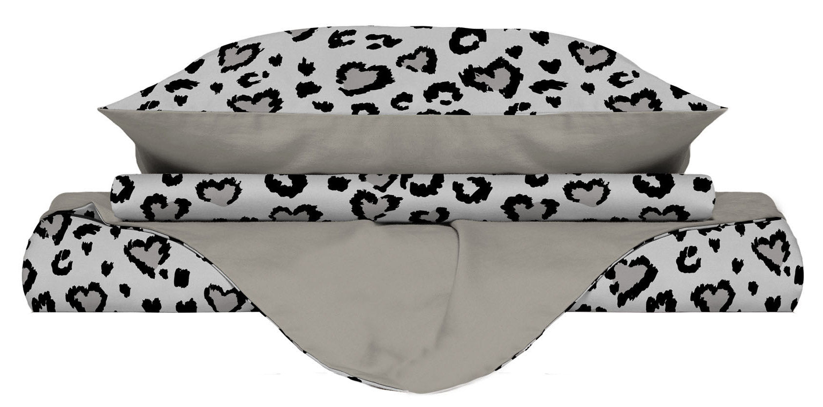 Copripiumino Singolo con Federe Stampato in Microfibra Ingrid