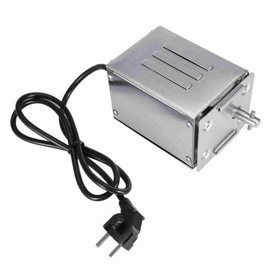 Motore per griglia rotativa per barbecue - Fatto di acciaio inossidabile resistente al tempo - Adatto per 220V - Utilizzabile per eventi di famiglia - Incluso accessorio
