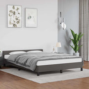Giroletto con Testiera Grigio 140x200 cm in Similpellecod mxl 119504