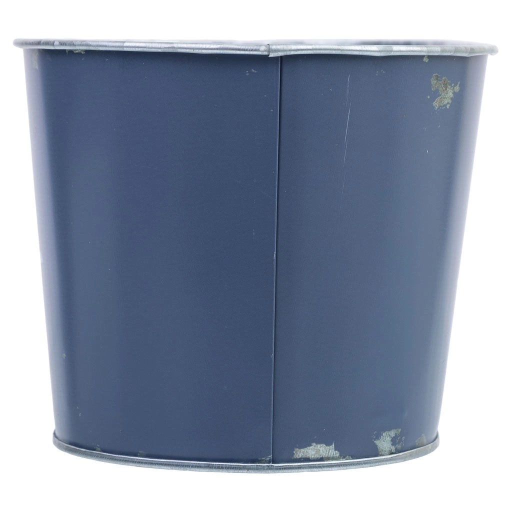 Cestino in metallo blu 22,5x13,7x11,3 B20x11