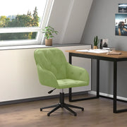 Sedia da Ufficio Girevole Verde Chiaro in Vellutocod mxl 94588
