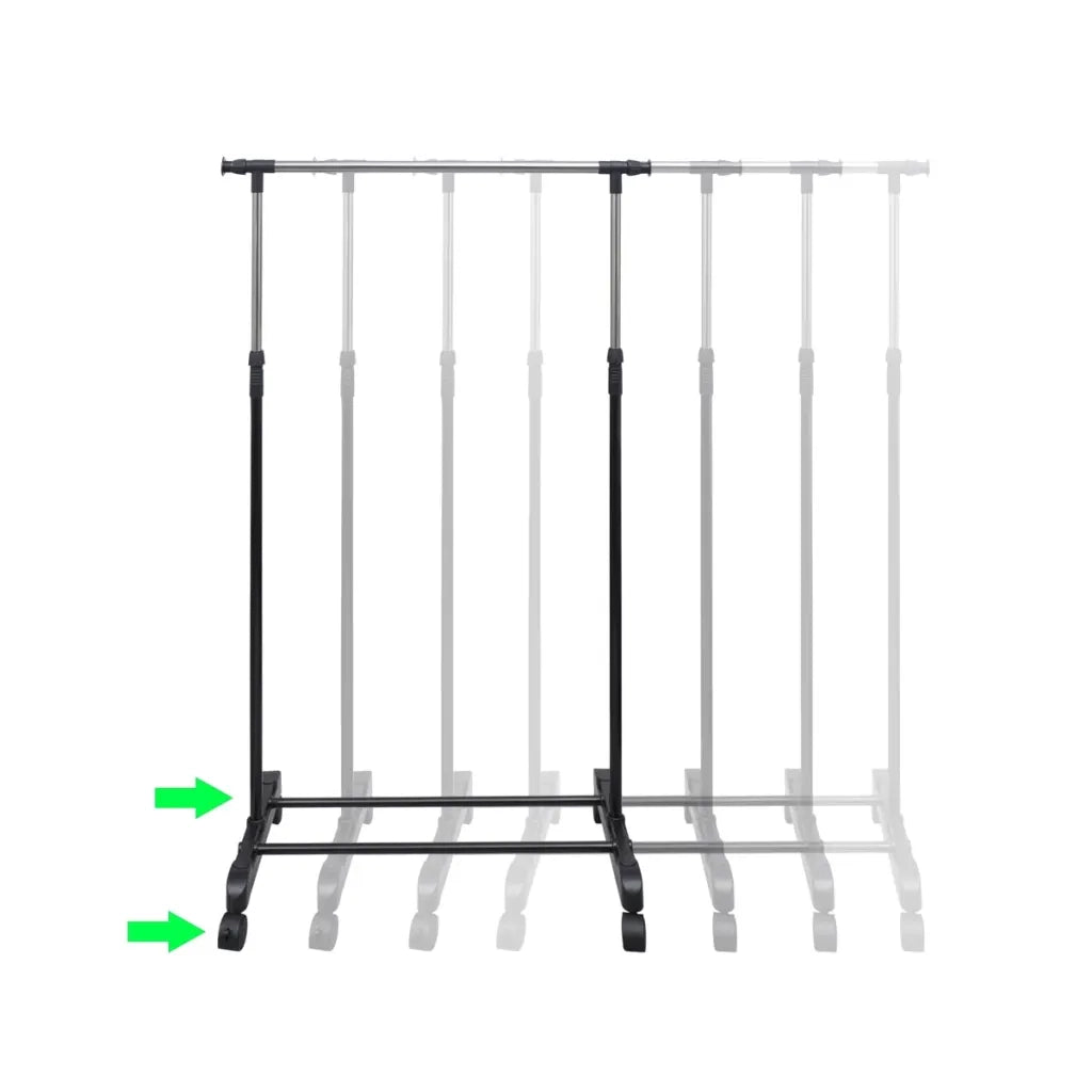 Appendiabiti Regolabile 4 Ruote 1 Asta Appendino 50259