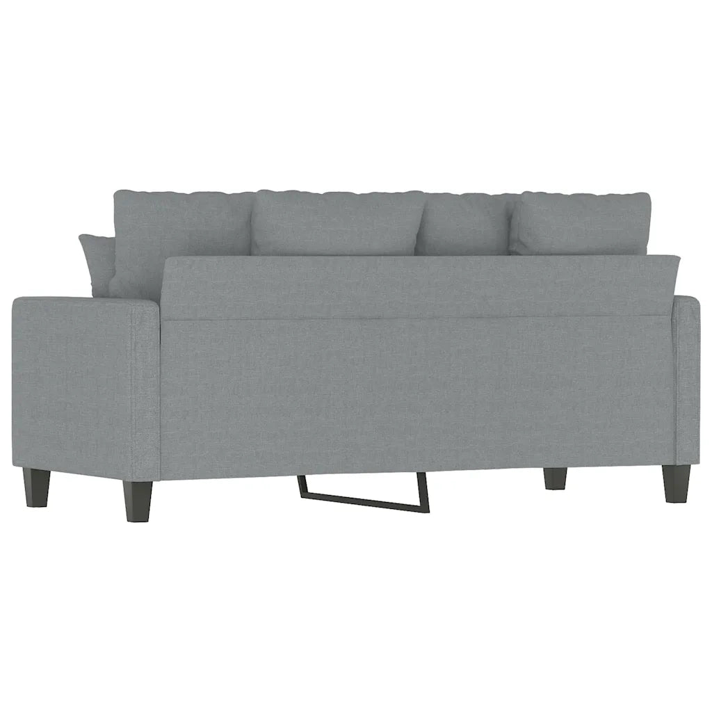 Divano | Divano da soggiorno | Sofa a 2 Posti Grigio Chiaro 140 cm in Tessuto