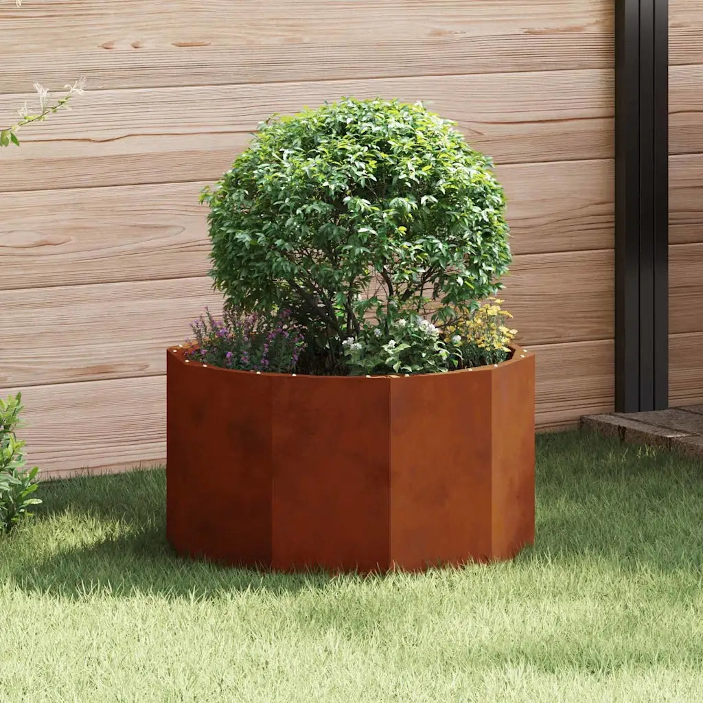 Fioriera Ruggine-Vaso-Contenitore per Piante 60 x 60 x 35 cm