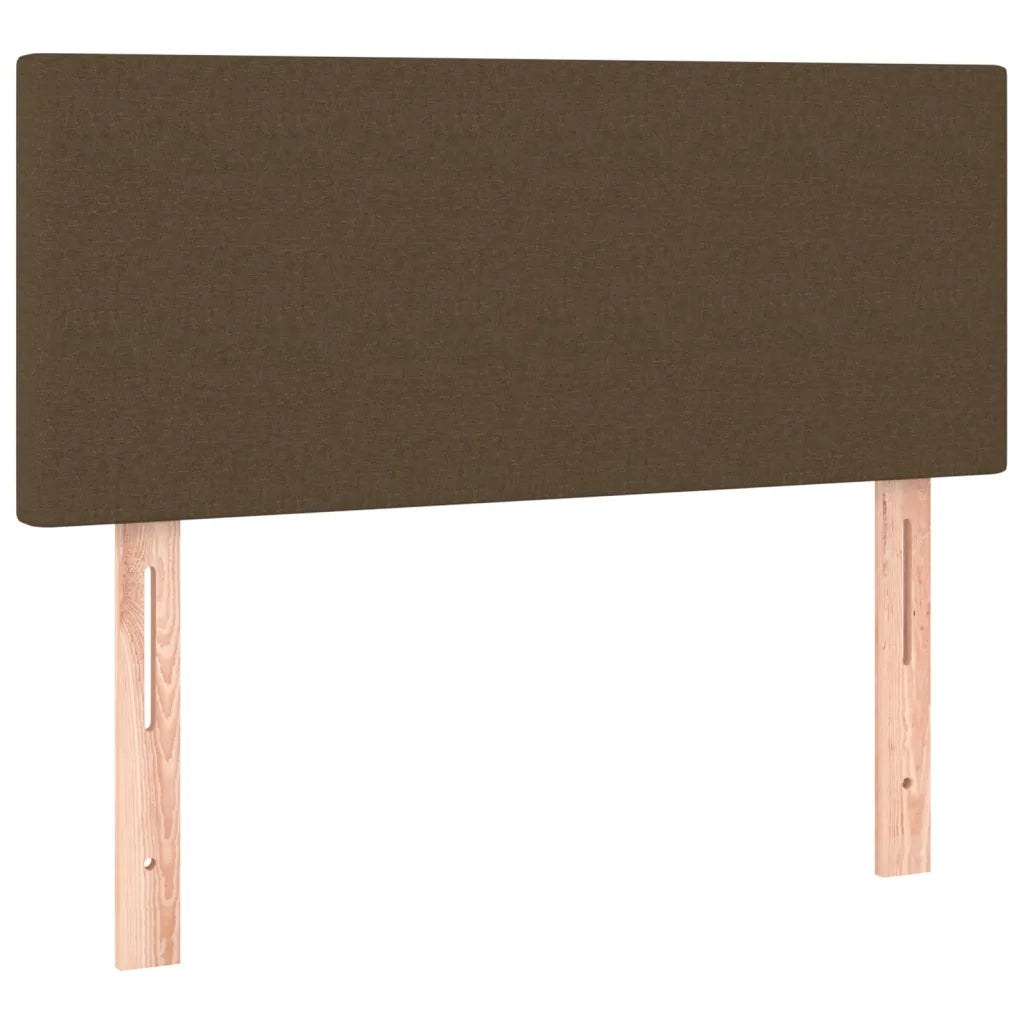 Giroletto a Molle con Materasso Marrone Scuro 80x200 cm Tessuto
