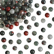 100 Stuks Kralen in Bloedsteen - Edelstenen Ronde 6 mm - Sieraden per Knutselen - Armbanden e Halsketting DIY - Uniche Colori - Sieraden in Edelkralen