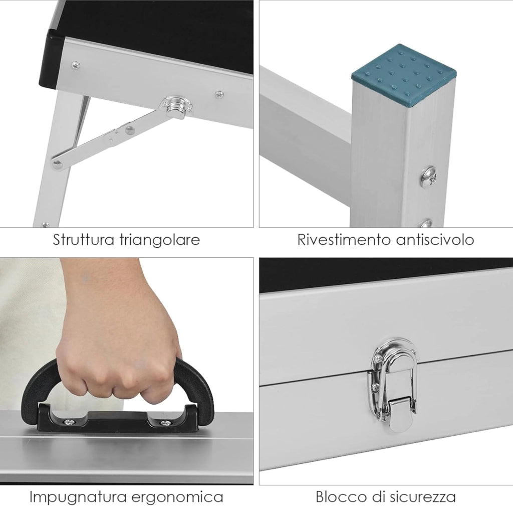 Tavole Cornhole, Tavolo per Giochi di Lancio, Design Pieghevole e Maniglia Laterale, Gioco Cornhole Classico, con 8 Sacchi di Sabbia