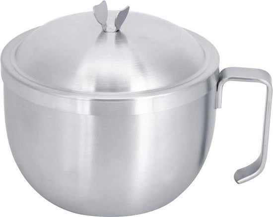Scatola a nozze in acciaio inossidabile a doppia parete isolata con maniglia e coperchio - variante per zuppa di lenticchie
