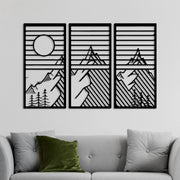 Motese, Quadro Materiale Struttura in Metallo, 80x40h cm Nero