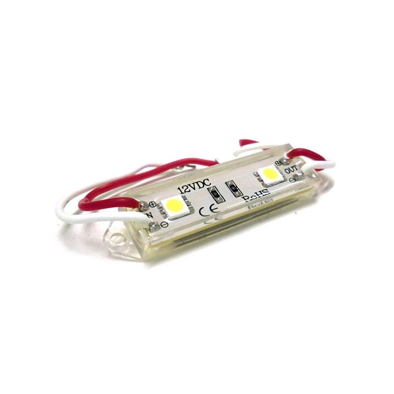 Modulo Mattone LED 2 SMD 5050 Colore Blue 12V Impermeabile Per Insegna Pubblicitaria