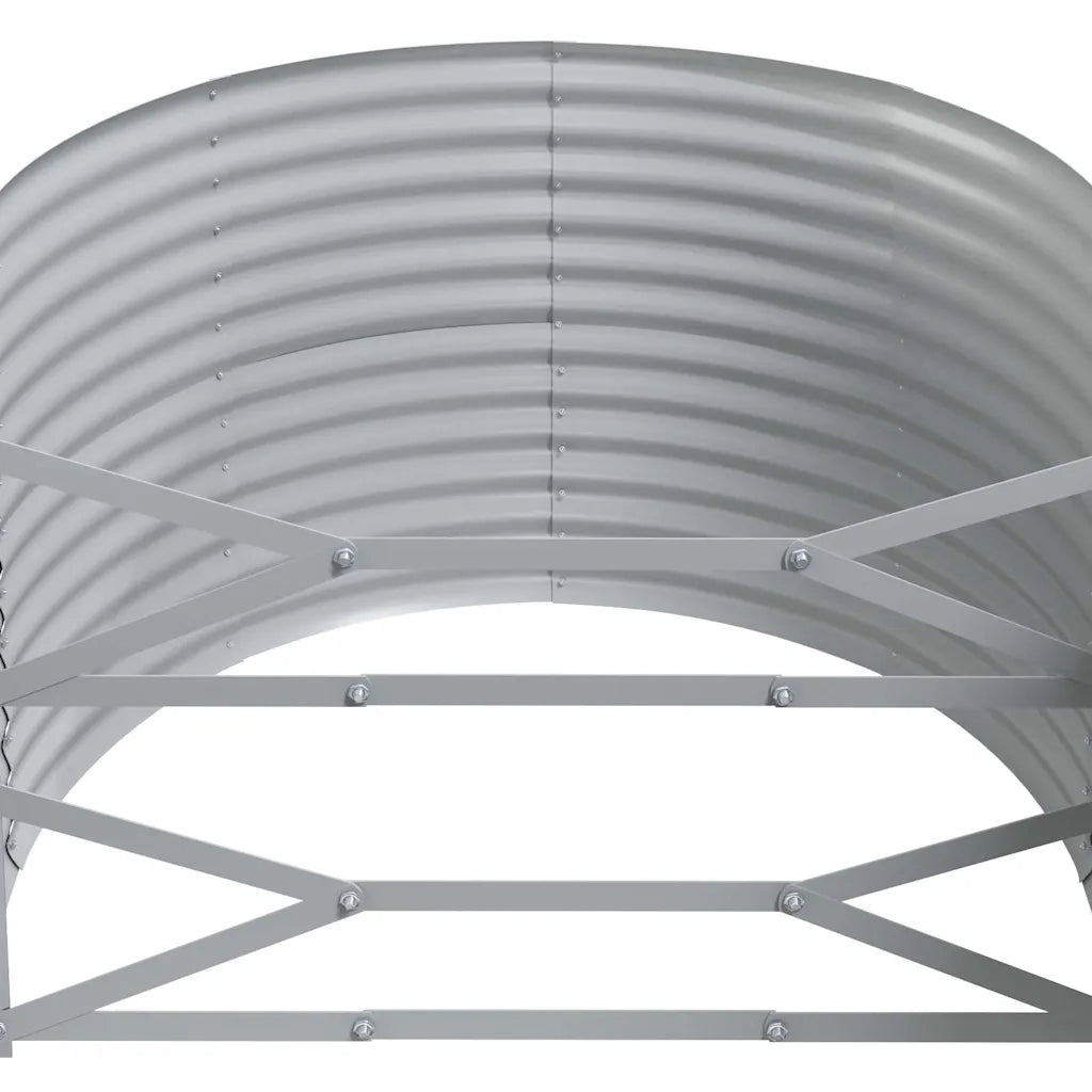 Letto da Giardino in Acciaio Zincato 175x100x68 cm Antracite 319061