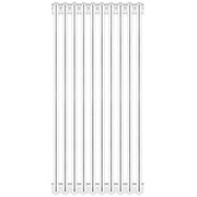 Radiatore tubolare 10 elementi in acciaio 3 colonne scomponibile H86 cm Ercos GENOVA Bianco
