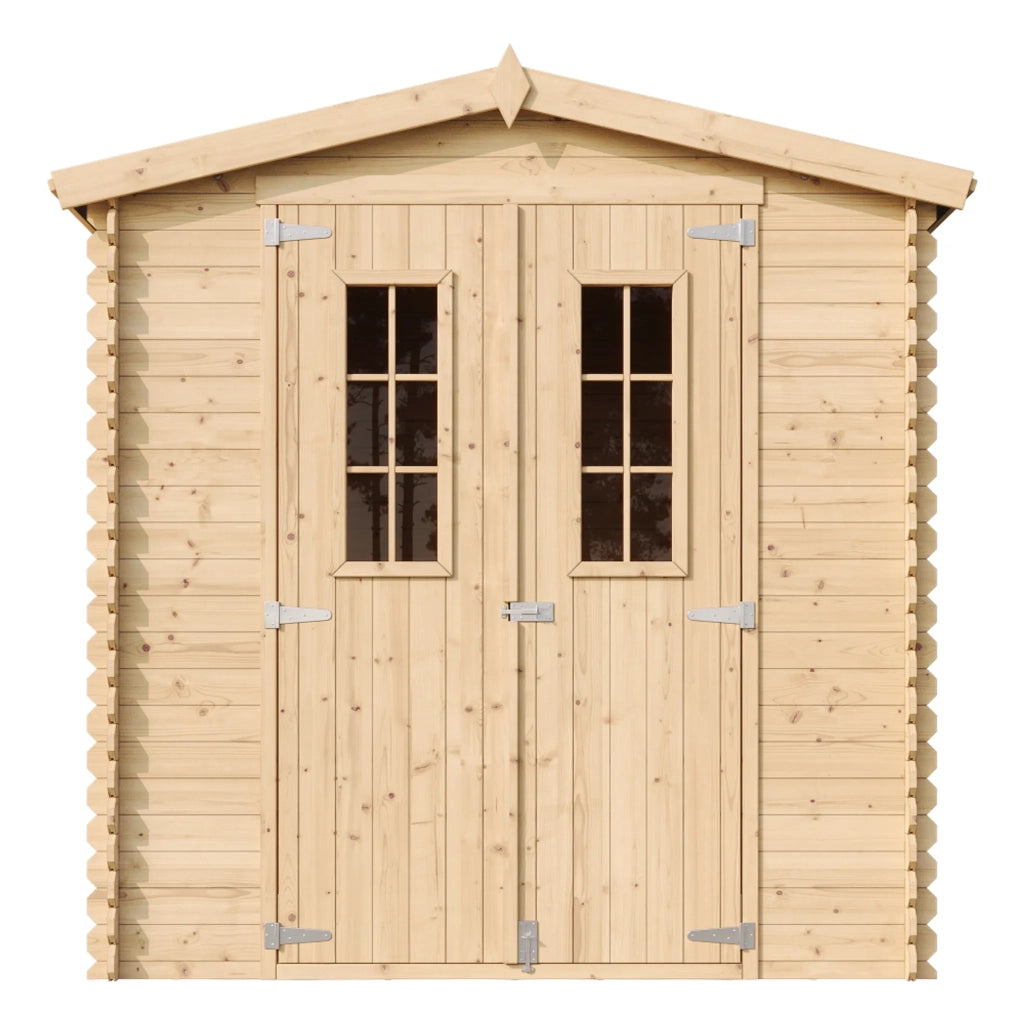 TIMBELA M343C Casetta da Giardino in Legno per Esterni - L216xL206xA218 cm/ 3.53 m2