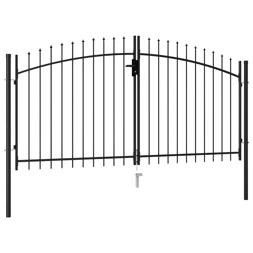 Cancello recinzione Woerden Doppia porta punta 299,5x199,5 cm 146028