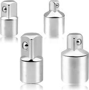 Set di adattatori 1/4 pollici a 3/8 pollici - 3/8 pollici a 1/4 pollici - 3/8 pollici a 1/2 pollici - 1/2 pollici a 3/8 pollici con chiave a rasoio - Chiavi a mozzo - Chiavi a stella.