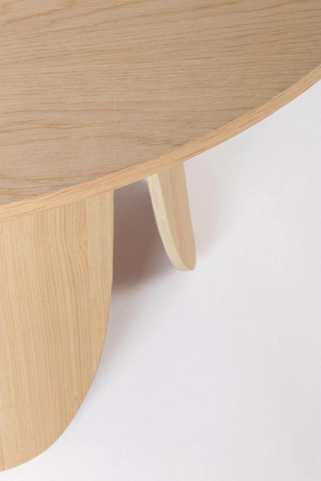 Tavolo Rotondo Legno Marrone Moderno da Interno 120 cm - SKYE