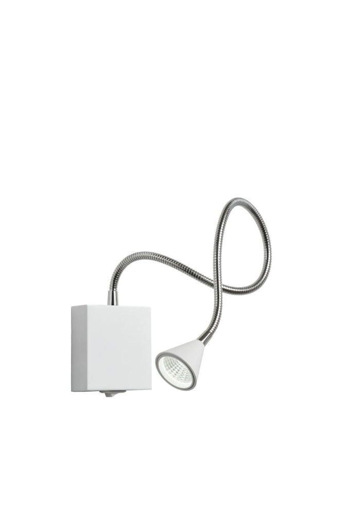 Applique da lettura Lucide Buddy LED 3W 4000K bianco/cromo