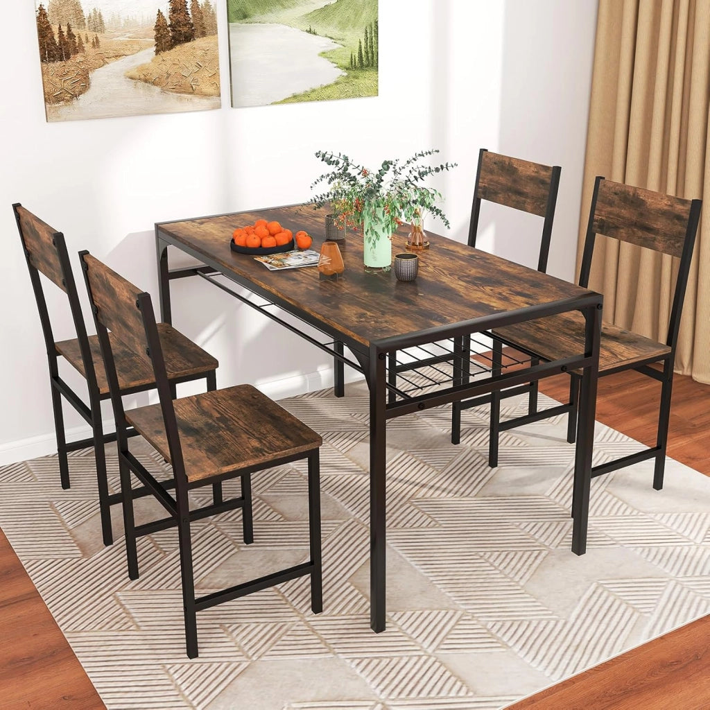 Set di 2 sedie da sala da pranzo, sedie da cucina con gambe in metallo, schienale inclinato, seduta grande, sedie industriali per cucina, sala da pranzo, ufficio, carico 150 kg