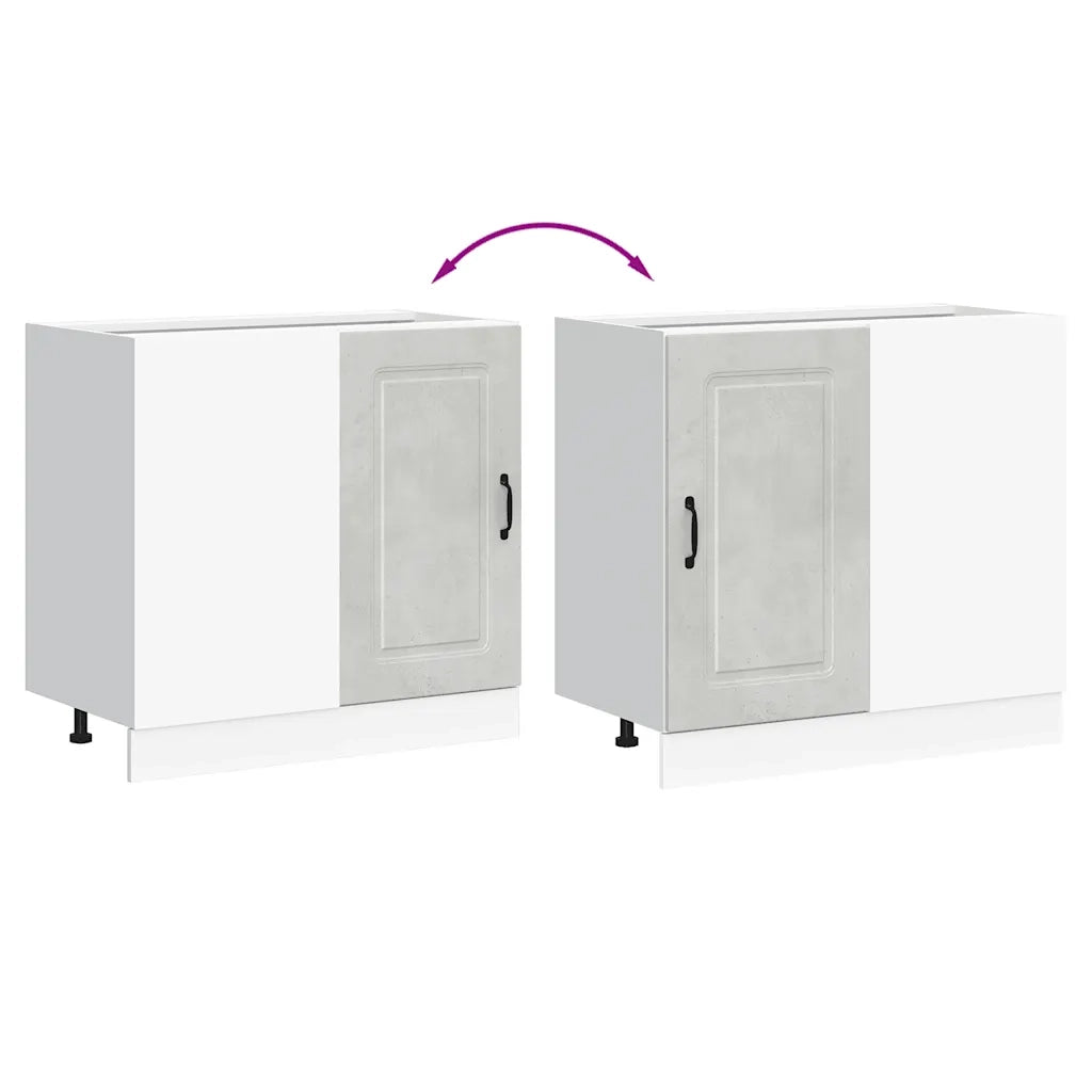 Base da Cucina Kalmar Grigio Cemento in Legno Multistrato 854322