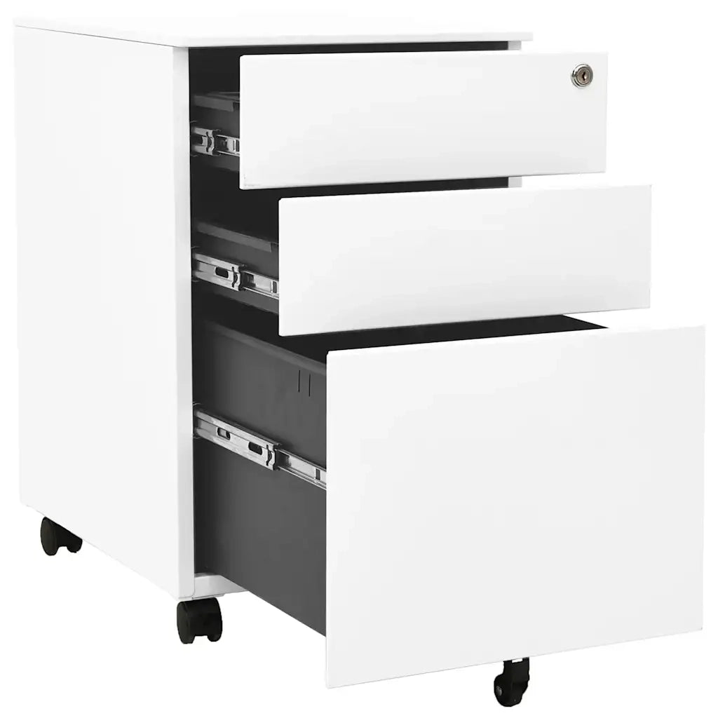 Schedario Mobile Bianco 39x45x60 cm in Acciaio CFW8803812